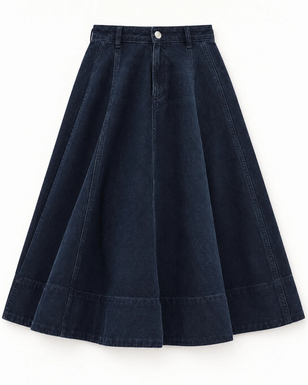 NWT Aligne Lana Midi Denim Skirt in Black